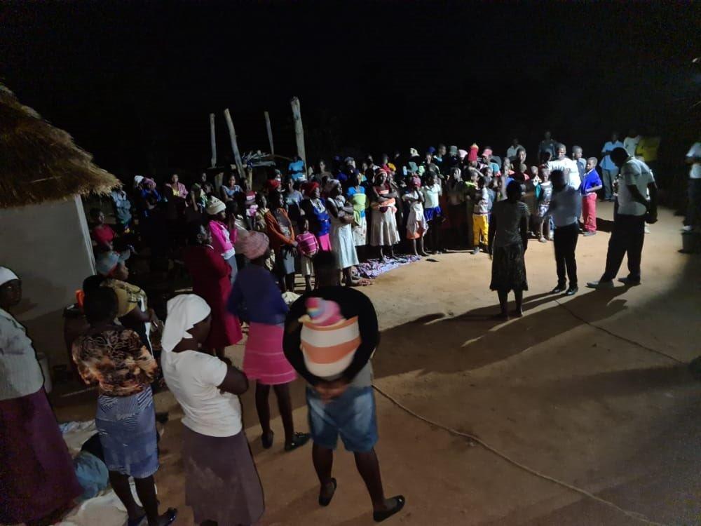 John 414 Missions Nighttime Service in Village